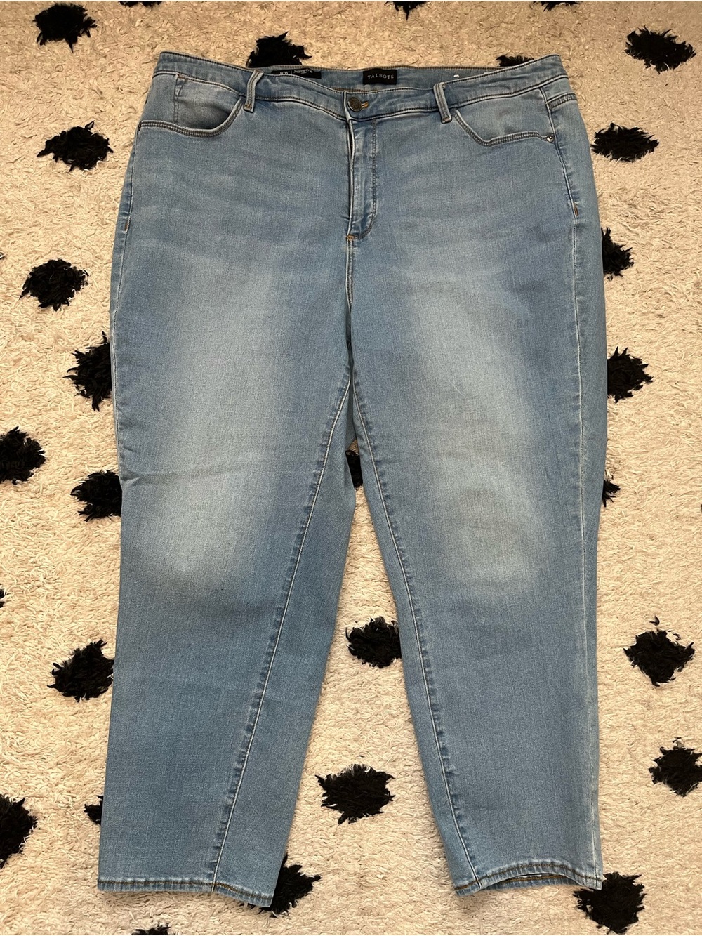 Talbots size 16W jegging crop curvy Light Blue Women's Stretch Jeans
